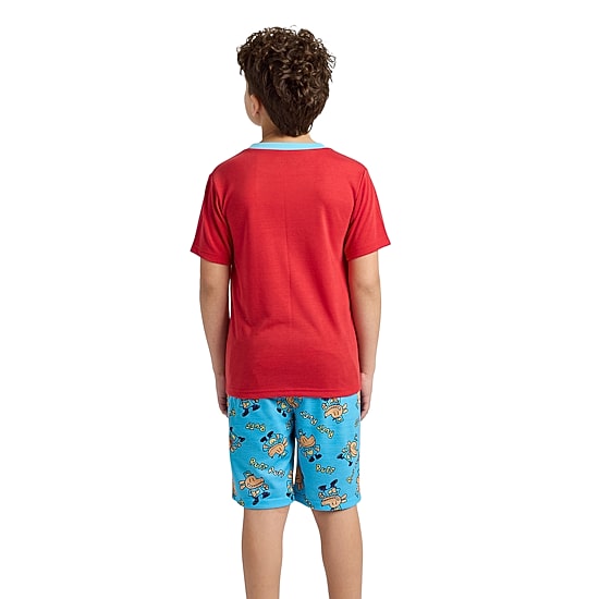 Little & Big Kid Boys Crew Neck Short Sleeve 3-pc. Pajama Set