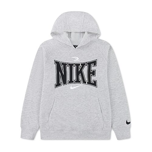 Nike 3BRAND by Russell Wilson Big Kid Boys Long Sleeve Fleece Active Hoodie, Medium, White