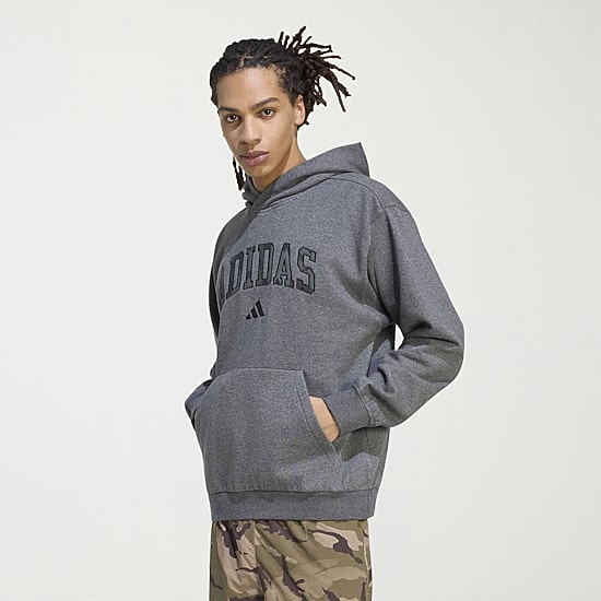 adidas Mens Long Sleeve Fleece Hoodie