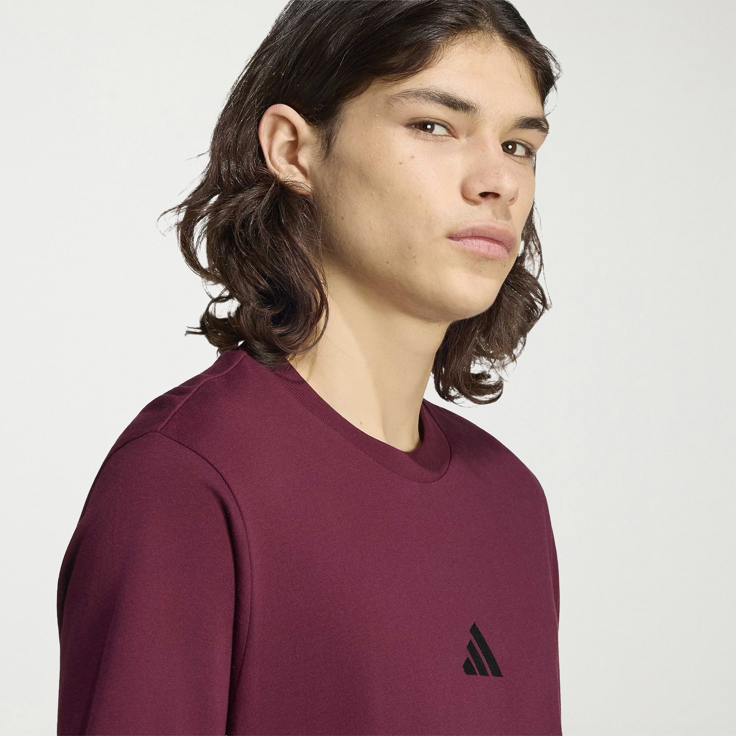adidas 3 Stripe Mens Crew Neck Short Sleeve Active Big and Tall T-Shirt