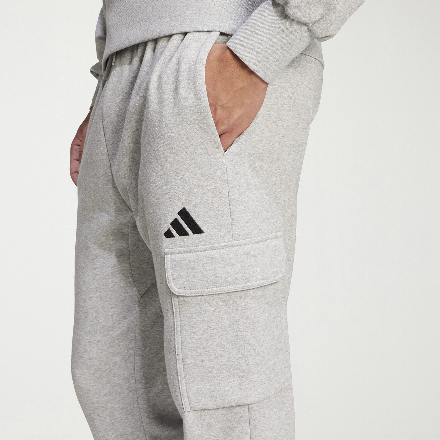 adidas Feel Cozy Mens Straight Mid Rise Regular Fit Big and Tall Fleece Active Jogger Pant