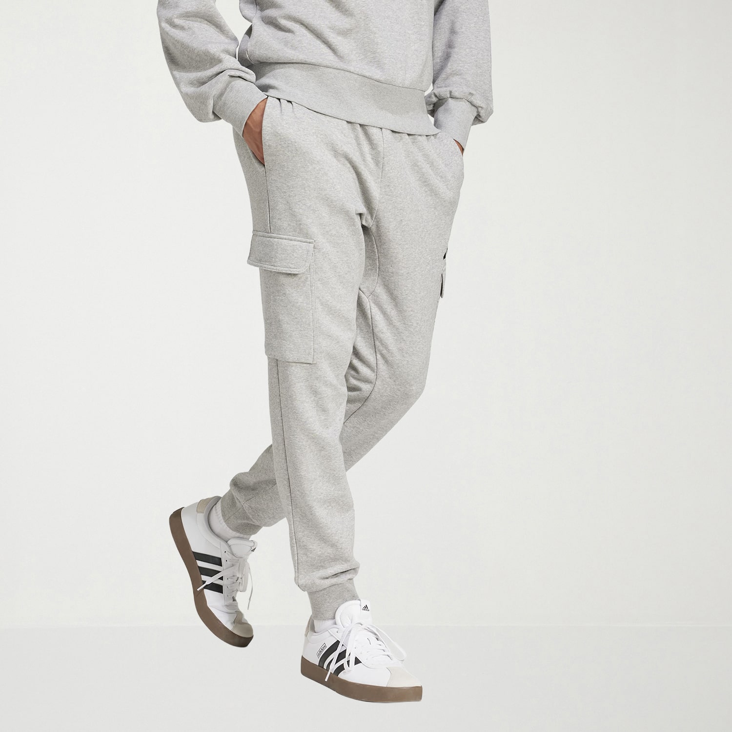 adidas Feel Cozy Mens Straight Mid Rise Regular Fit Big and Tall Fleece Active Jogger Pant