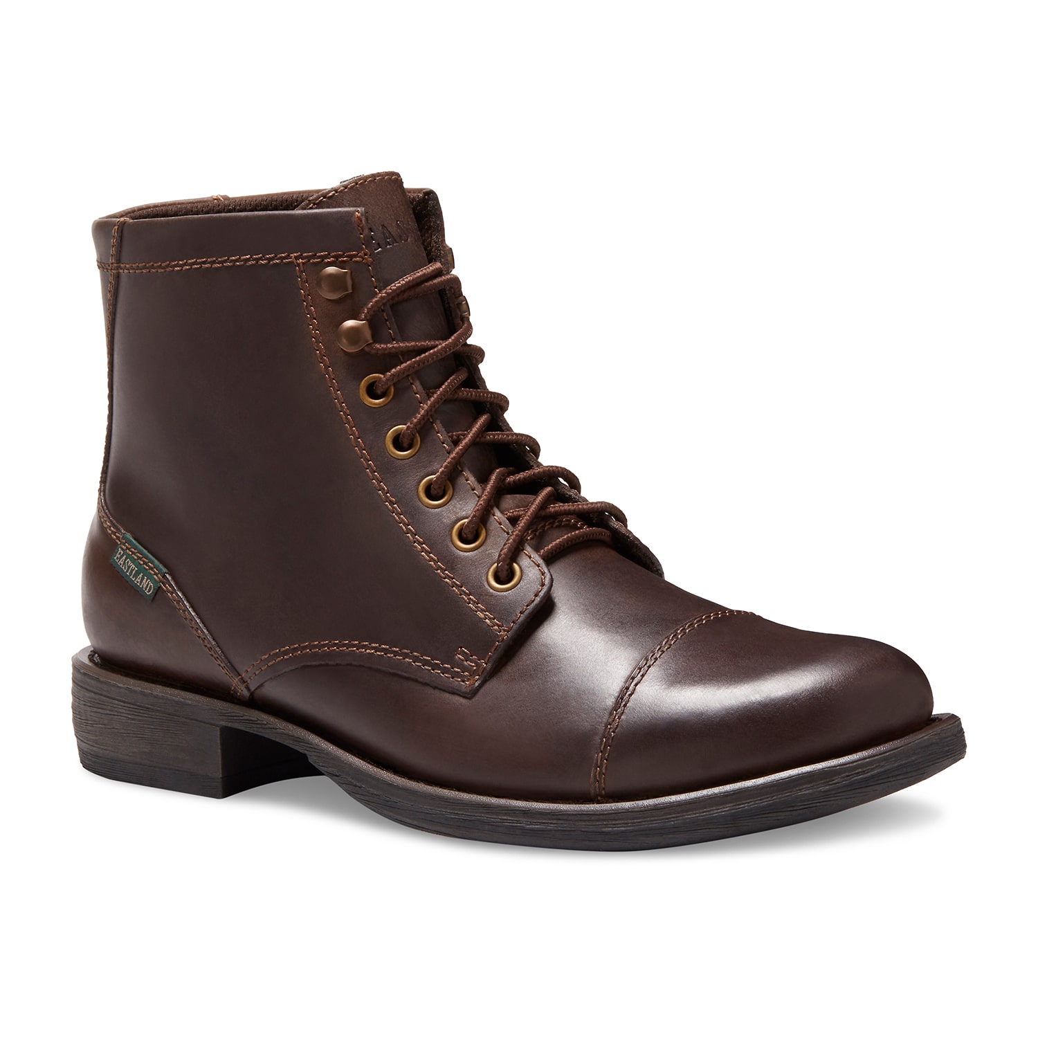 Eastland Mens High Fidelity Block Heel Lace Up Boots
