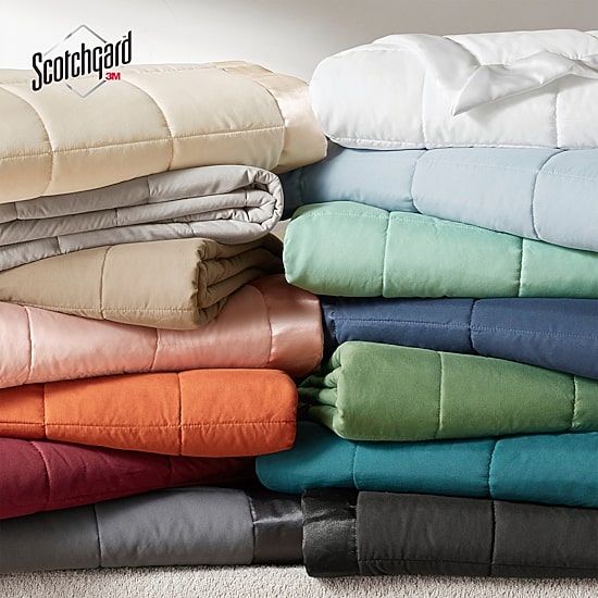Madison Park Prospect Lightweight Down Alternative Blanket with Satin Trim