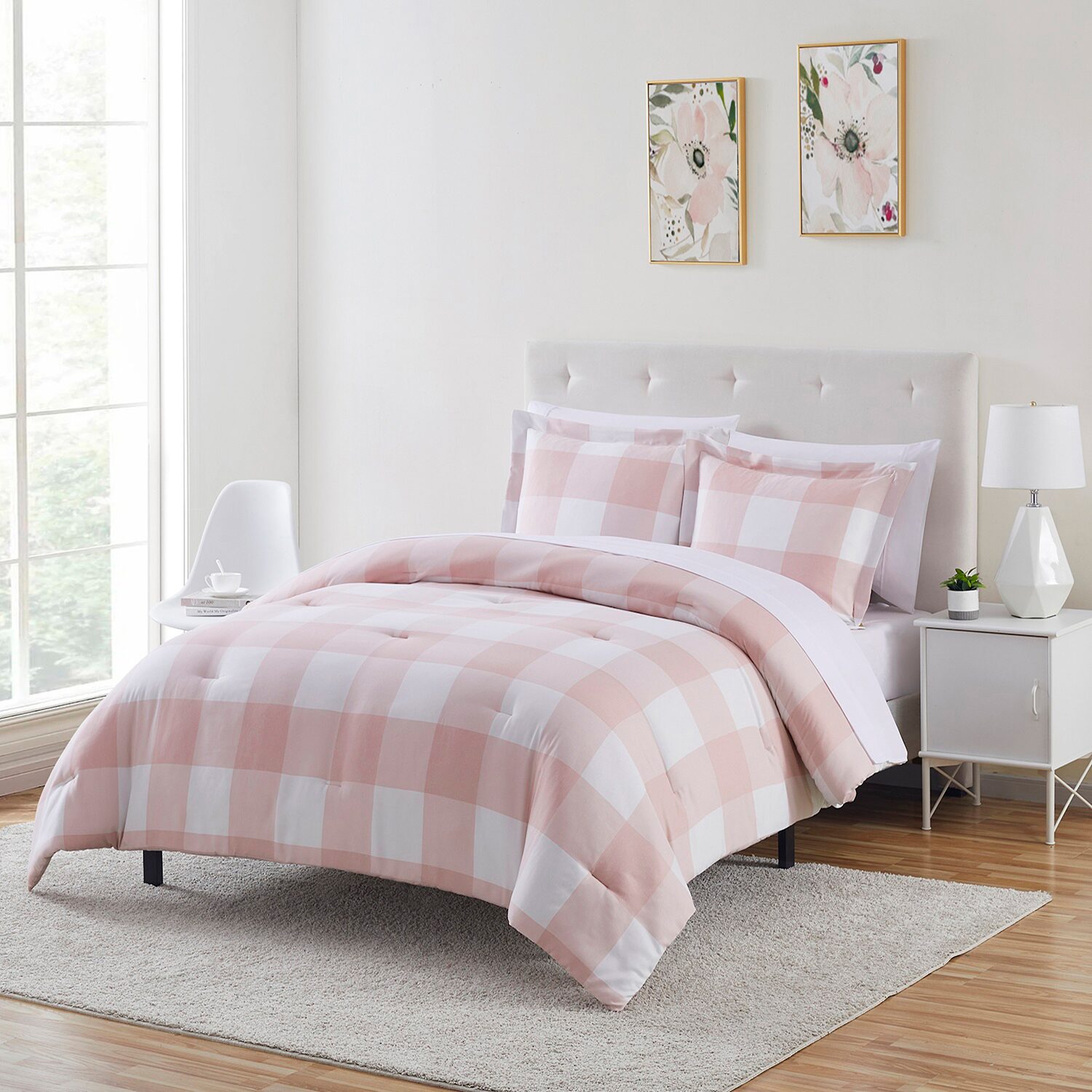 Sweet Home Collection™ Buffalo Plaid Bed a Bag Set with Bonus Pillowcases
