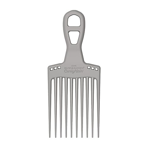 Olivia Garden Curly Hair Pick Comb, One Size, White
