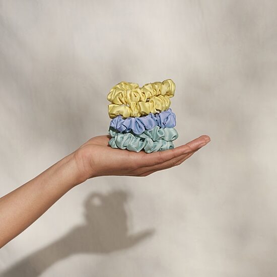 Kitsch Ruched Satin Scrunchies- 5pc