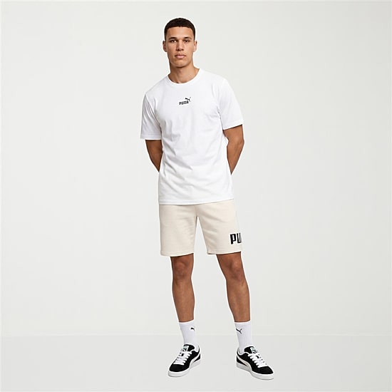 PUMA Mens 10" Adjustable Waist Drawstring Waist Workout Shorts