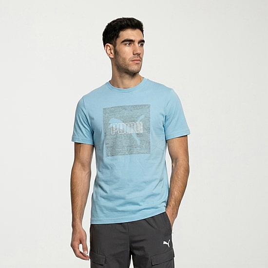 PUMA Mens Crew Neck Short Sleeve Regular Fit Graphic T-Shirt