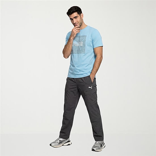 PUMA Mens Crew Neck Short Sleeve Regular Fit Graphic T-Shirt