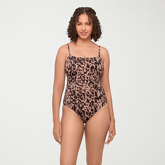 S3 Swim Womens Animal Moderate Coverage One Piece Swimsuit