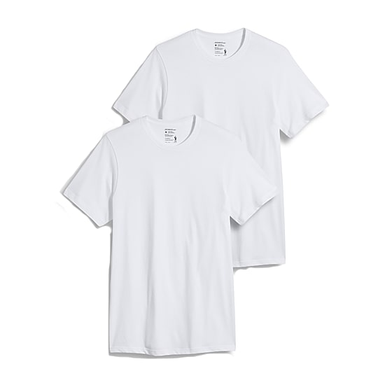 Jockey Classics Mens 2 Pack Short Sleeve Crew Neck T-Shirt Tall