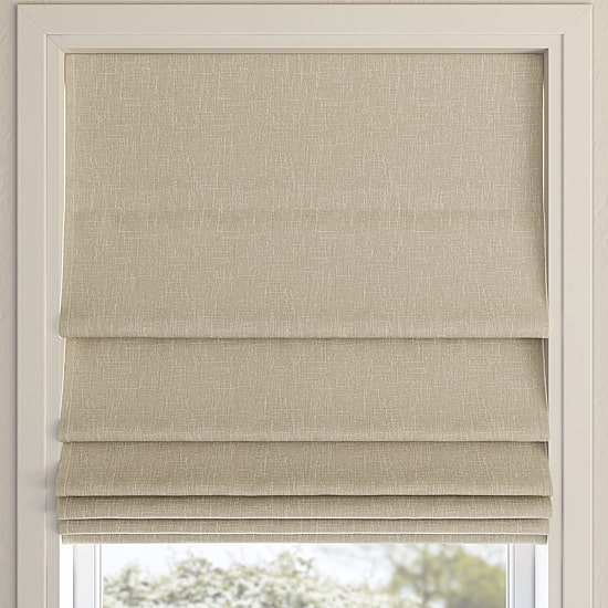 Sun Zero Pryer Energy Saving Cordless 100% Blackout Roman Shade