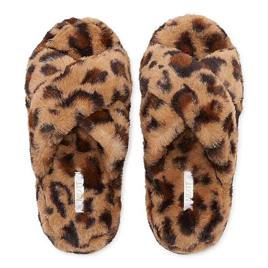 Mixit Criss Cross Womens Slip-On Slippers