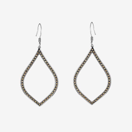 Womens Sterling Silver Drop Earrings
