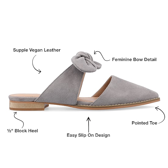 Journee Collection Telulah Womens Pointed Closed Toe Slip-On Shoe