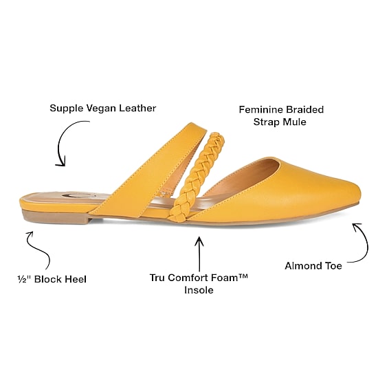 Journee Collection Olivea Womens Pointed Closed Toe Slip-On Shoe