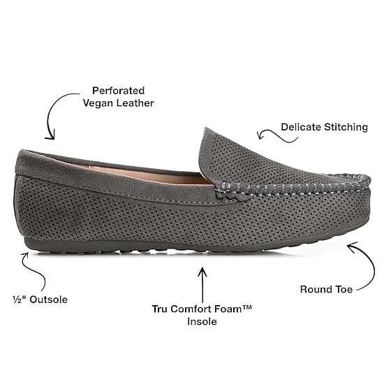 Journee Collection Halsey Womens Round Closed Toe Loafers