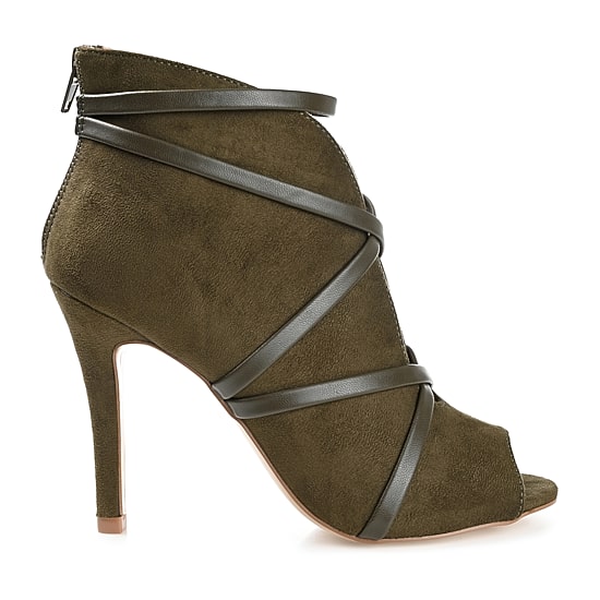 Journee Collection Womens Samara Booties Stiletto Heel Zip