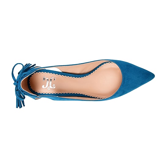 Journee Collection Womens Bindi Slip-on Pointed Toe Kitten Heel Pumps