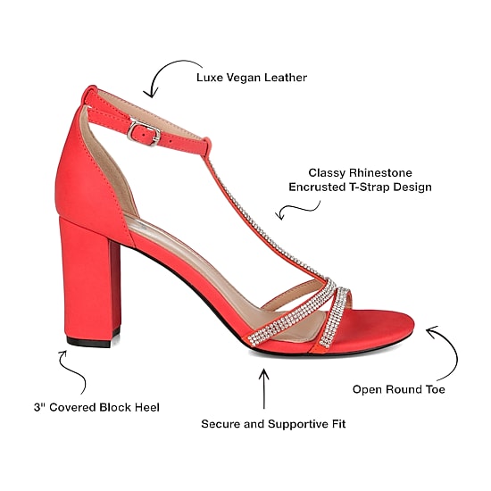 Journee Collection Womens Denali Heeled Sandals