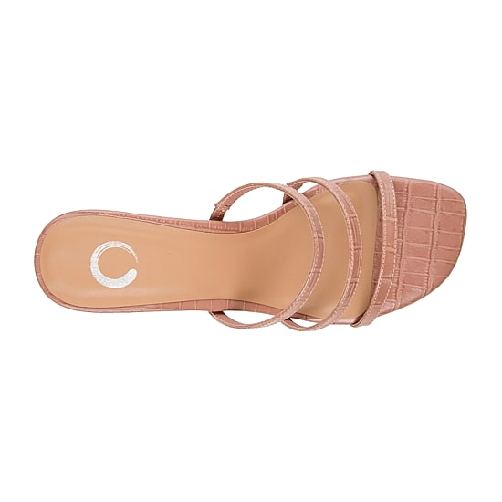 Journee Collection Hariett Womens Round Open Toe Block Heel Pumps