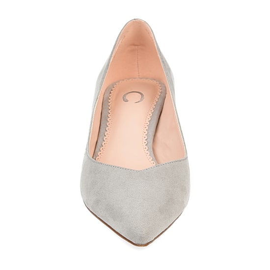 Journee Collection Womens Goldie Pointed Toe Kitten Heel Pumps