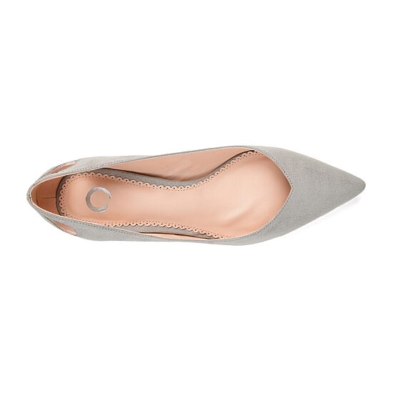Journee Collection Womens Goldie Pointed Toe Kitten Heel Pumps