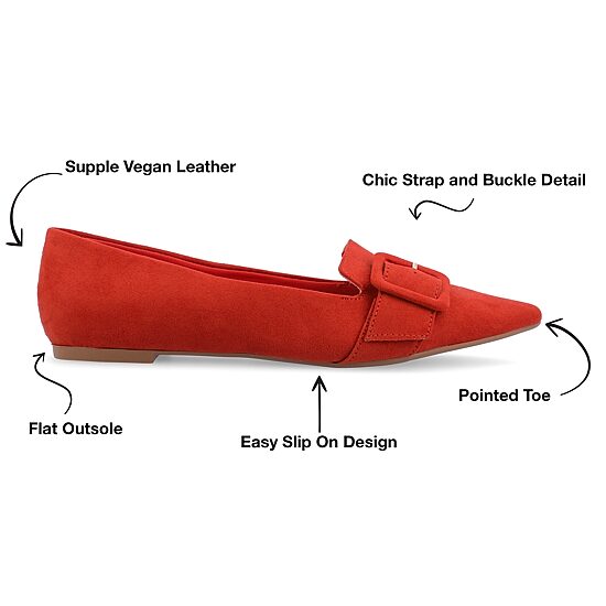 Journee Collection Womens Audrey Slip-on Pointed Toe Loafers