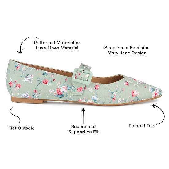 Journee Collection Karissa Womens Round Closed Toe Ballet Flats