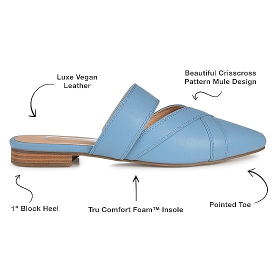 Journee Collection Stasi Womens Pointed Mules