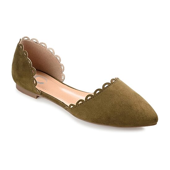 Journee Collection Womens Jezlin Slip-on Pointed Toe Ballet Flats