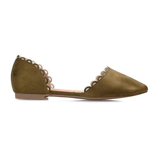 Journee Collection Womens Jezlin Slip-on Pointed Toe Ballet Flats