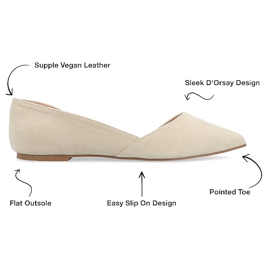 Journee Collection Ester Womens Pointed Ballet Flats