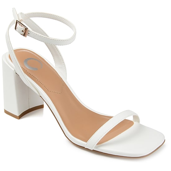 Journee Collection Chasity Womens Round Open Toe Block Heel Pumps