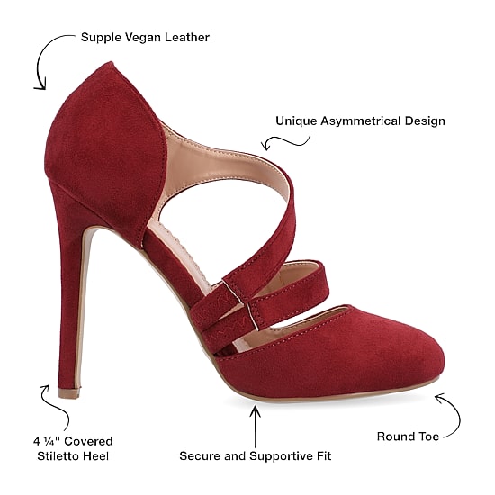 Journee Collection Zeera Womens Round Closed Toe Stiletto Heel Pumps