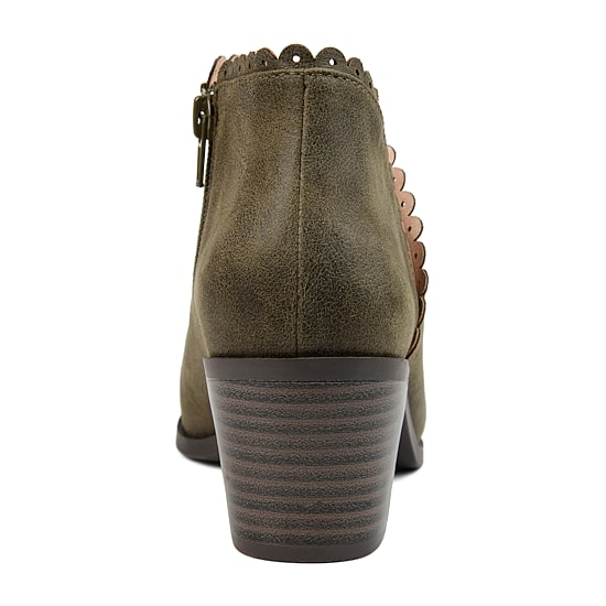 Journee Collection Womens Tessa Stacked Heel Booties