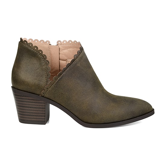 Journee Collection Womens Tessa Stacked Heel Booties