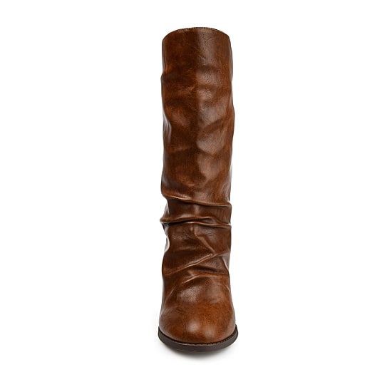 Journee Collection Womens Sequoia Stacked Heel Slouch Boots