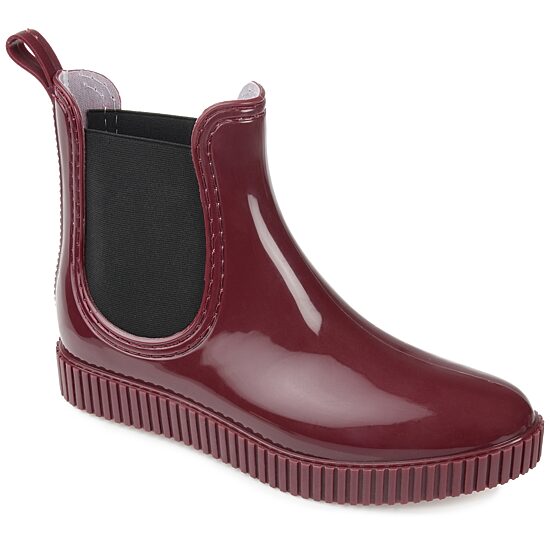 Journee Collection Womens Drip Block Heel Rain Boots