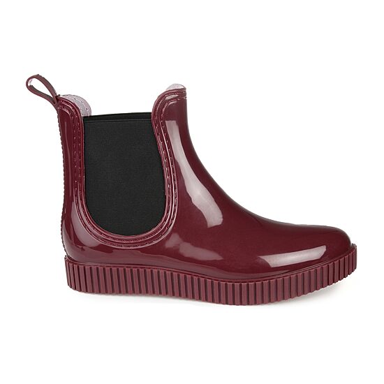 Journee Collection Womens Drip Block Heel Rain Boots