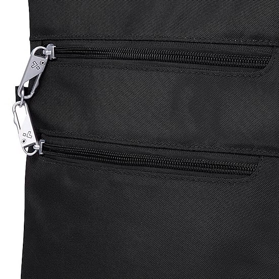 Travelon Anti-Theft Classic Slim Double Zip Crossbody Bag