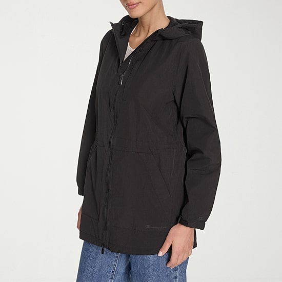 Champion Womens Hooded Water Resistant Midweight Raincoat