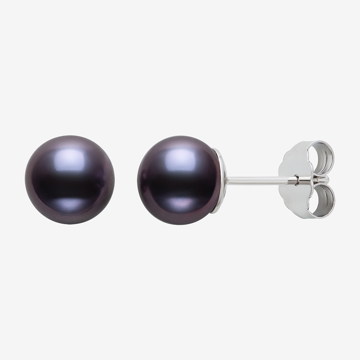Cultured Freshwater Pearl Sterling Silver 8mm Ball Stud Earrings