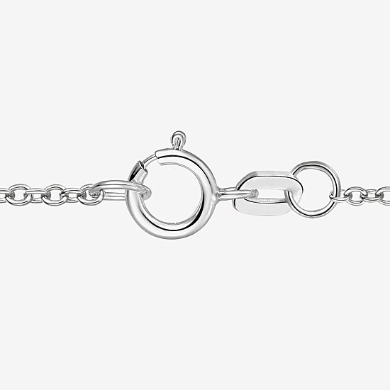Womens Lab Created Green Yttrium Aluminum Garnet Sterling Silver Oval 18 Inch Pendant Necklace