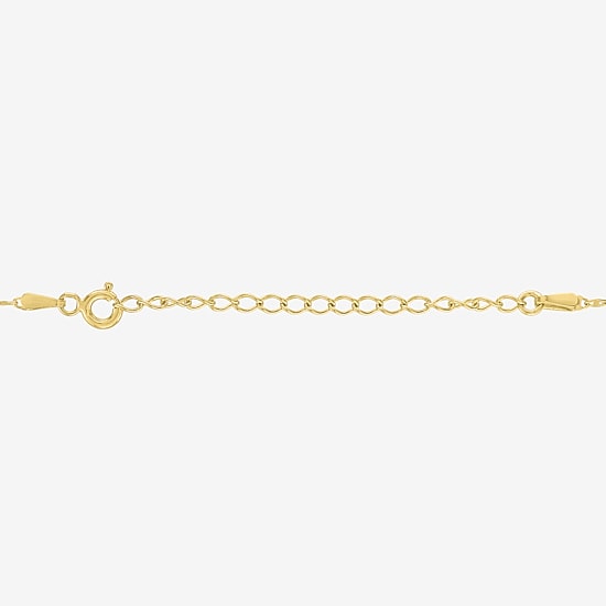 Sideways (G-H / Si2-I1) Womens 1/4 CT. T.W. Lab Grown White Diamond 14K Gold Over Silver Cross 16 Inch Pendant Necklace