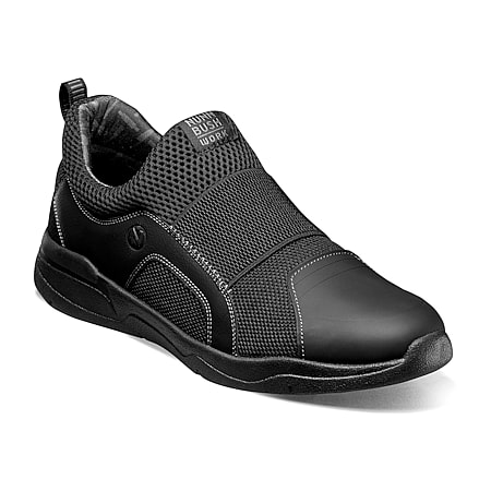 nonnonです❣️0319 Nunn Bush Grazie Mens Moc Closed Toe Work Shoes, Color: Black