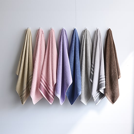 Home Expressions Solid & Stripe Bath Towel