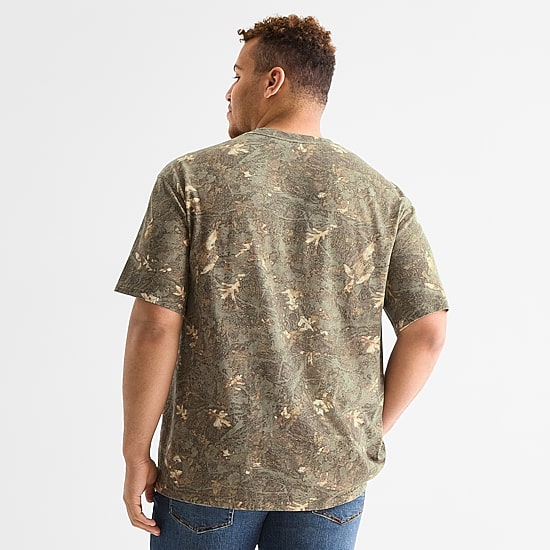 Arizona Mens Crew Neck Short Sleeve Big and Tall T-Shirt