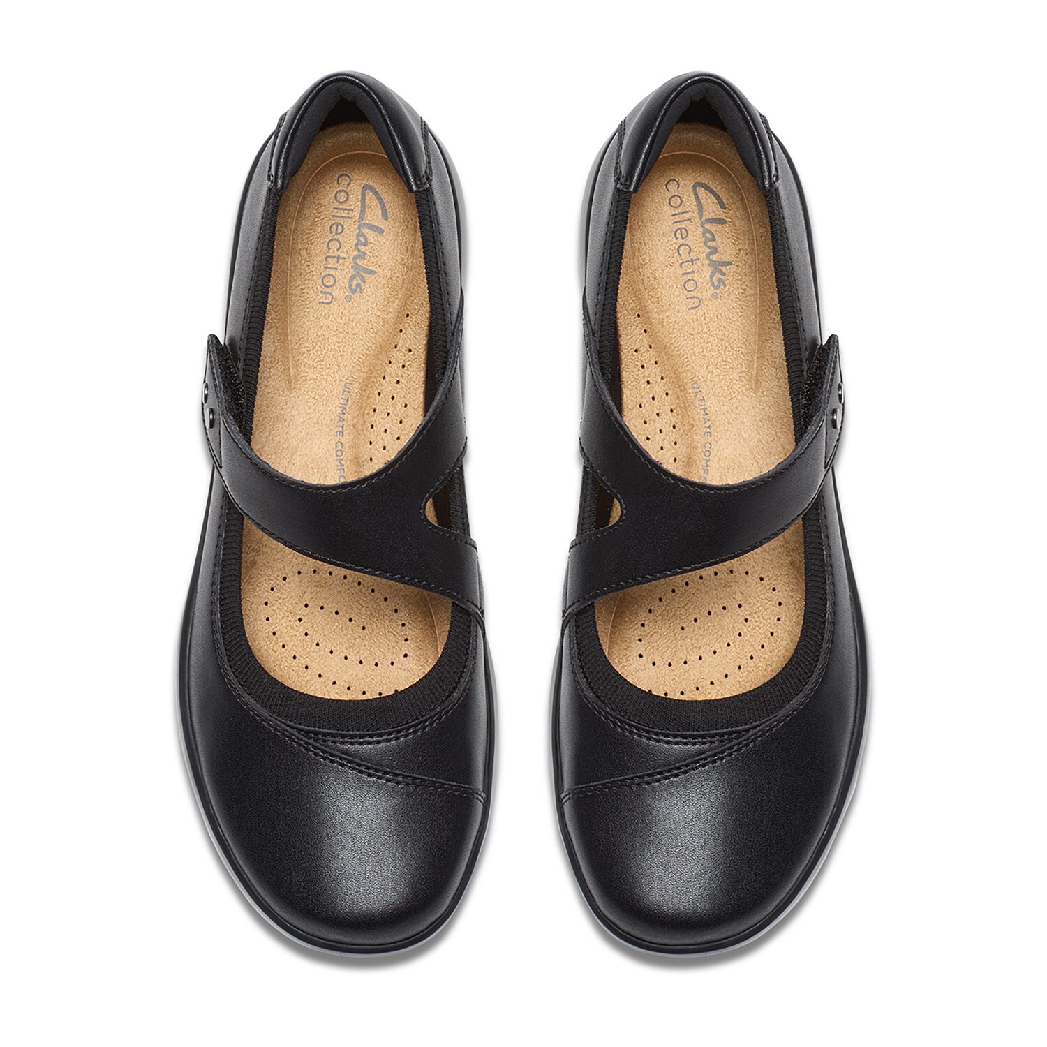 Clarks Womens Round Mary Jane Shoes